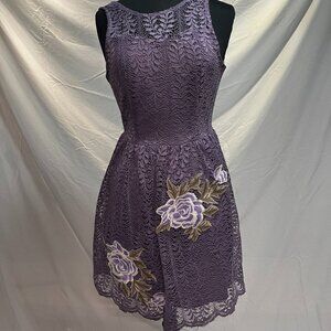 Francescas Purple Lace Dress
